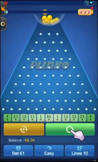 Modalità demo di Plinko da vari sviluppatori